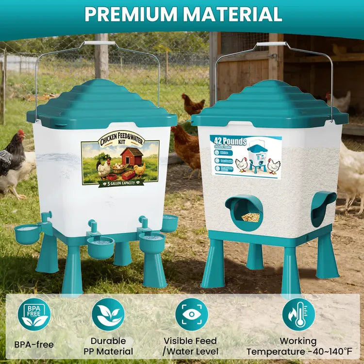 COZYORA™ Waterer and Feeder Set