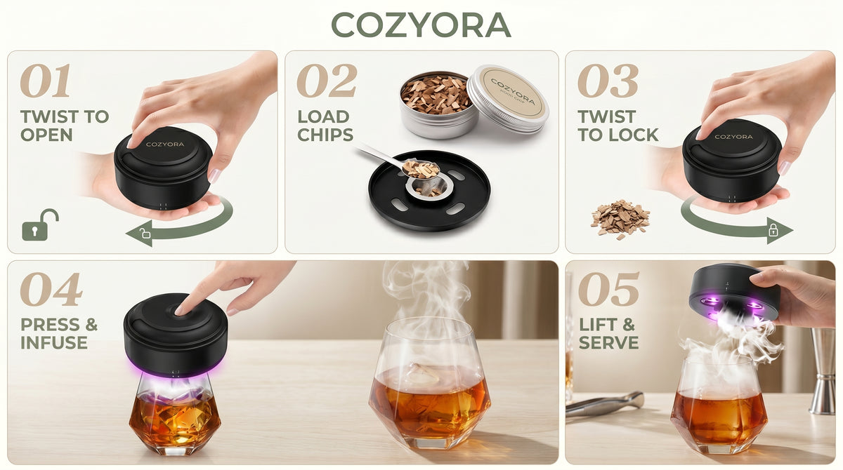 Cozyora™ Electric Whiskey Smoker Kit 2.0